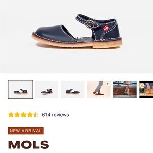 Duckfeet Mols New 8 39 navy blue leather mary Jane’s